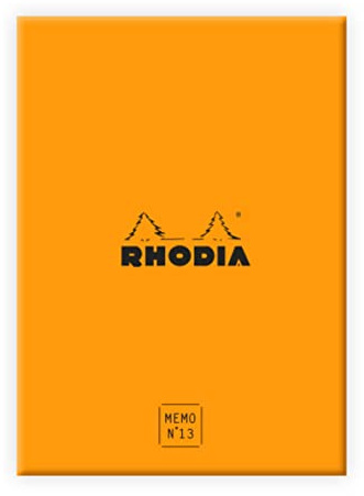 Rhodia 194054C Schreib Box Memoblock N.13 Rhodiatime A6 Orange