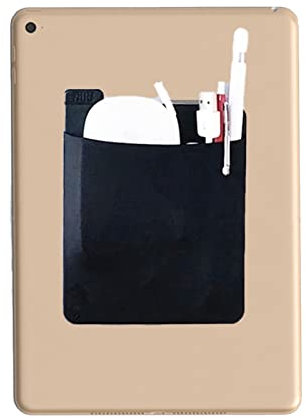 1 étui de transport pour disque dur externe portable, pochette pour accessoires d'ordinateur, pochette de rangement autocollante pour disque dur externe, stylets, souris sans fil, câbles, écouteurs