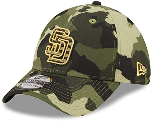 New Era - MLB San Diego Padres 2022 Armed Forces Day 39Thirty Stretch Cap Farbe Camouflage, Größe L-XL