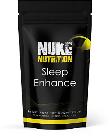 Nuke Nutrition Sleep Supplement | 60 Magnesium Supplements For Sleep With Magnesium Citrate, Sage Leaf Extract, Zinc, & Lemon Balm | For Improved & Deeper Sleep & Calm Mind | Made In The UK