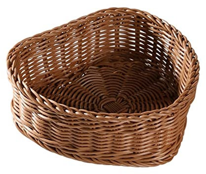 OQHAIR Corbeille à Fruits, corbeilles à Pain en Plastique pour Servir des Fruits, Organisateur de Cuisine, Panier Fait Main, Rangement Polyvalent (Taille : 21 cm)