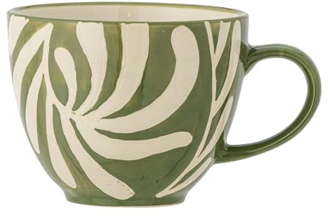 Bloomingville Heikki Tasse, Grün, Steingut, T9,5xH7,5 cm, 240 ml