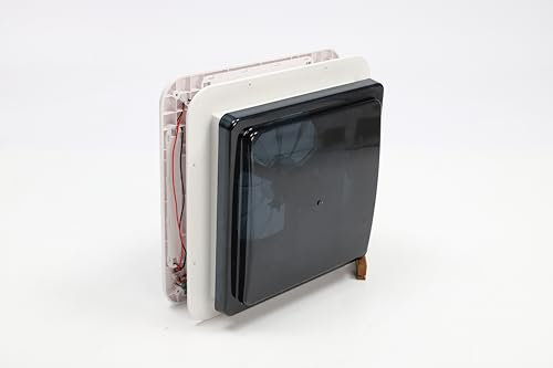 LNINNERY RV Dachlüftung Lüfter 12V Wohnmobildach Abluftventilator Lüfter für Wohnmobil 28x28cm