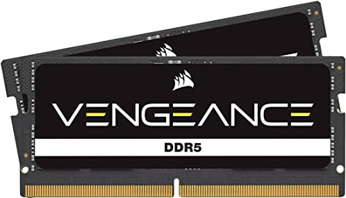 CORSAIR Vengeance SODIMM DDR5 RAM 48GB (2x24GB) 5200MHz CL44-44-44-84 1.10V Intel XMP 3.0 Laptop-Speicher – Schwarz (CMSX48GX5M2A5200C44)