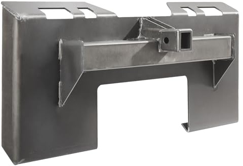 VEVOR Piastra di Attacco per Minipala 6,4 mm, Piastra di Montaggio per Minipala, Piastra di Caricamento ad Attacco Rapido, con Ricevitore 58 mm per Minipale e Trattori Deere, Kubota, Bobcat, Mahindra