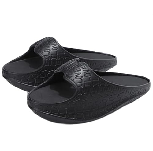 Chaussures À Bascule for Perte De Poids for Femmes Amincissantes Jambes Yoga À Domicile Fitness Pantoufles De Massage EVA Sandales De Correction De Posture(Black,38-40)