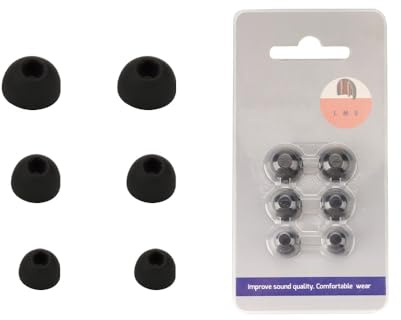 3 Paires d'embouts en Silicone Couvre-Oreilles de Remplacement pour JBL Endurance Peak3,Capuchon d'écouteurs Bouchon d'oreille Casque Accessoires pour Endurance Peak3 (Noir)