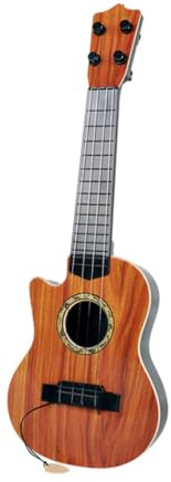 BESPORTBLE Chitarra Giocattolo per Bordi Arrotondati Simulazione Realistica Strumento Musicale in Plastica Sicuro per Principianti per Ragazze e Ragazzi