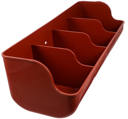 DOITOOL Multi-slots Pig Feeder Trough Livestock Feeding Trough for Newborn Pigs Farm Use Heavy Duty Wear-resistant Feeding Compartment Prevents Pecking