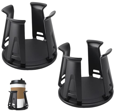 2 PCS Car Cup Holder Insert, Car Gadgets for Men Cup Holder For Cars Self-Adhesive Multifunctional Universal Drink Holder Vent Mount Easy To Use Automotive Interior Accessories