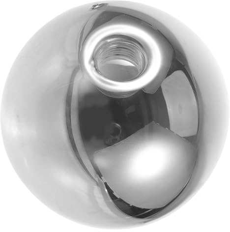 Levemolo Smoked Glass Globe Lamp Shade 120mm Diameter G9 Threaded Pendant Light Replacement Globe Lampshade for Chandelier and Ceiling Fixtures