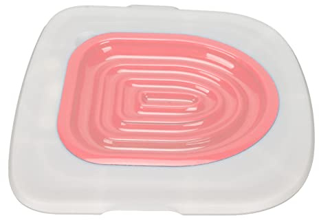 Yctze Kit d'entraînement à la Toilette pour Chat Réutilisable et Entraîneur de Toilette pour Chat avec Plateau de Support Amovible pour Toilettes Entraîneur de pour Sha, Kit d'entraînement à la