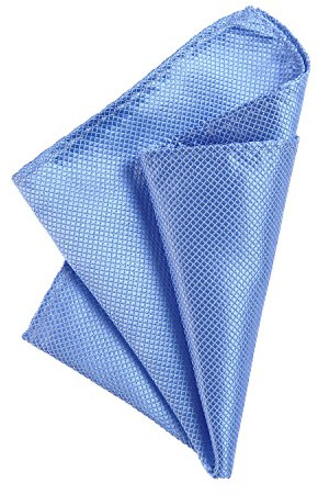 DonDon Pochette de costume homme mouchoir 21 x 21 cm pour des occasions festives - azur