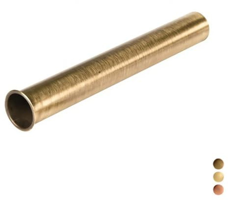 CANOTTO in Ottone con Flangia Diametro 26 x 300 Oro Flangia 1