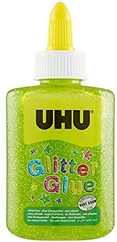UHU glitter limflaska, 88,5 ml grün