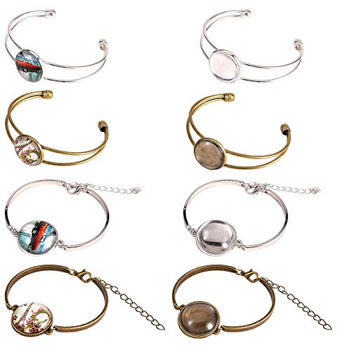 SUNNYCLUE DIY Cabochon Armband Making Kit