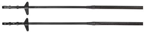 Equiline Zügel schwarz mit Lederstopper RN0001, Größe:One Size