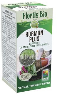 Flortis, Radicante Hormon Plus, Concime Radicazione in Polvere Talea e Trapianti, Favorisce la Radicazione e l'Attecchimento Delle Piante, Formato da 50 g