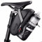 ROTTO Satteltasche mit Flaschenhalter Fahrrad Sattel Tasche Wasserdicht für Rennrad Mountainbike Schwarz