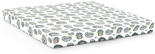 Jay Franco Star Wars The Mandalorian The Cutest Bounty Spannbettlaken für Doppelbett, 100 % Baumwolle