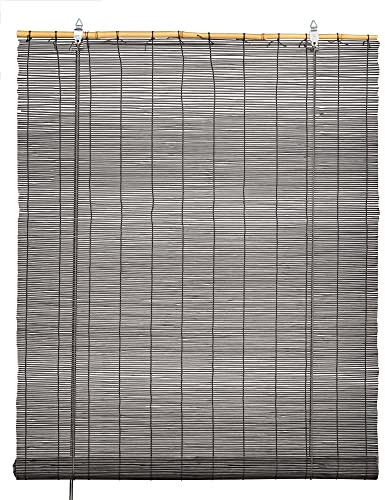 Store enroulable 100% bambou (gris, 120 x 180 cm)