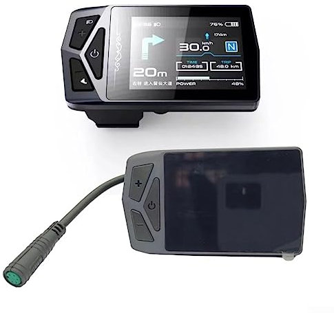 SPORTARC Auto Stereoanlagen, LCD E-Bike Kompatibel mit für Bafang BBS0102 G340 M510 G510 M620 EB02 Display mit Bluetooth Navigation, CAN