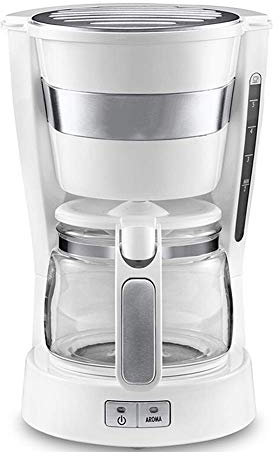SOVORM Coffee Maker Machines Household Drip Coffee Maker Mini Semi-Automatic Coffee Machine Tea Making 600ml-White (White) The New