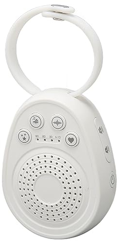 Macchina del Rumore Bianco, Macchina del Rumore Bianco del Suono del Sonno con 20 Suoni Rilassanti per Bambini Adulti, Macchine del Suono del Sonno Portatile con Corda, 4