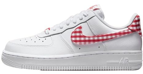Nike Air Force 1 '07 Scarpe Donna, Bianco/Rosso Mistico, 40 EU