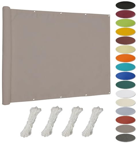 Tenda Parasole Esterno, Vela Ombreggiante 1.8 x 2.2 m Panno Ombreggiante, Rete Telo Ombra Balcone Idrorepellente, Ombra, Protezione UV per Piante di Fiori da Giardino, Cachi