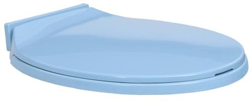Rantry Abattant WC ovale bleu avec fermeture amortie