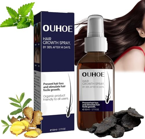 Ouhoe Hair Growth Spray for Men & Women by 38%, Ouhoe Hair Growth Oil Serum Essence, Hair Enhance Serum for Hair Growth (1 Bottle)