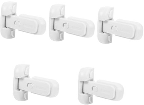 Artibetter 5pièces Cadenas De Sécurité Pour Réfrigérateur Serrure Garçon Fille Verrouillage Pratique Auto-adhésif Pour Frigo Ouverture Accidentelle Installation Facile Sans Outils