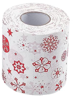 Rouleau de papier toilette de Noël, rouleau de papier toilette de Noël Père Noël, décoration amusante de papier toilette, rouleau de papier de soie avec motif Père Noël, rouleaux de papier servillet