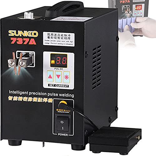 Saldatrice a punti a batteria 737A per batterie al litio con funzione di saldatura Saldatrice a punti a impulsi 220V e stazione di saldatura dotata di sistemas di raffreddamento