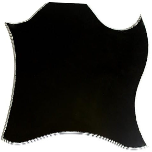 Für Gibson SG Standard Blank Keine Schraubenlöcher, Stil Gitarre Pickguard Teile (5-lagig, Schwarz)