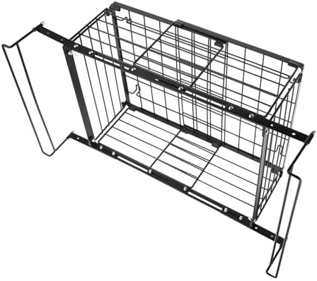 Tofficu Organisateur Congélateur Profond Panier Métallique Suspendu Empilable pour Rangement Optimisé et Conservation Fraîcheur Bac de Rangement Robuste pour Congélateur Coffre et