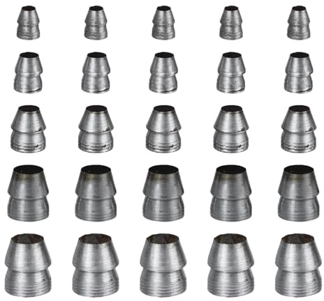 PartyKindom 25 pièces Coins Ronds Acier pour Marteau Accessoires de Manche Résistants Kit de Calage Léger pour Renfort et Fendage