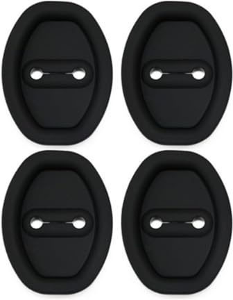 TAOCHIHUO 4 Pcs Car Door Lock Protective Covers for Honda Civic 7 8 9 10 8th 10th 2012-2021, Car Door Latch Strike Protector Sound Dampening Pad Shock Absorption Silicone