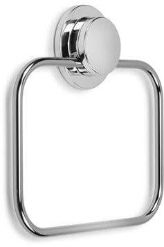 Croydex Stick 'n' Lock Self Adhesive Bathroom Towel Rail - Hand Towel Holder for Bathroom or Kitchen, Rust-Free Mild Steel, Easy Adhesive Bathroom Accessories