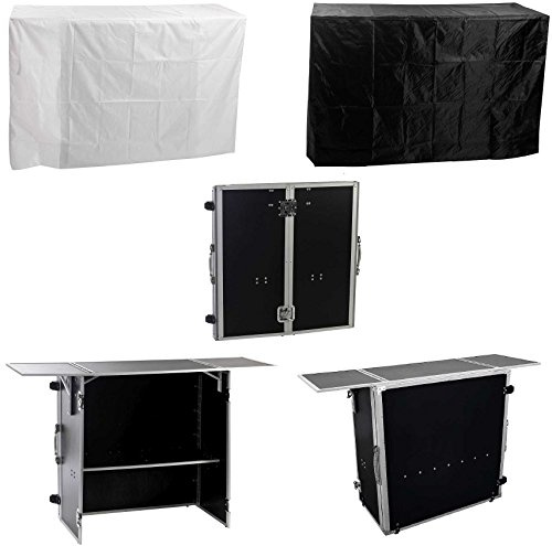TEGO PRO 27323 Portable Infotheke Infostand zusammenklappbar DJ-Tisch Tisch 148,2 x 51 x 96,5 cm