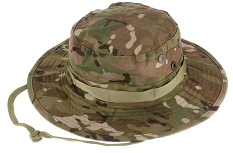 Meet-shop Herren Camouflage Sonnenhut,UV Schutz Safari Hut Mesh Outdoor Multicolor Sonnenschutz Chapeau Abgerundeter Hut für Tactical Airsoft Paintball Aufstieg Camping