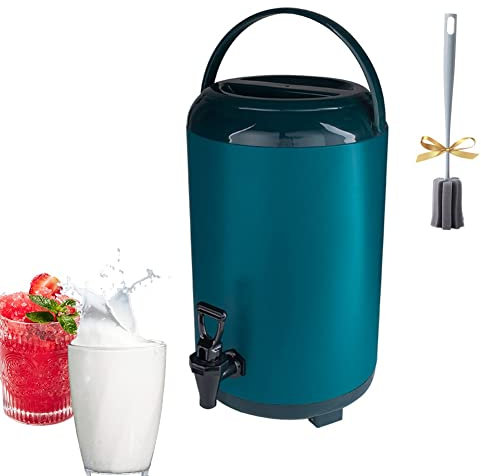 Ledpower Heißwasserspender Mit Wasserhahn, Heiß- Und Kaltwasserspender, Tee-Wärmflasche, Isoliert Für Mehr Als 12 Stunden, Café, Büro, Zuhause/Green/10L
