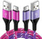 USB C Charger Cable 2Pack, 6FT USB Type C Charger Cable Fast Charging Samsung Phone Charger Lead for Samsung Galaxy S25+/S24/S23/S22/S21/S20/A16/A36/A56/A14/A15/A35/A55/A53/A21s, Google Pixel, Huawei