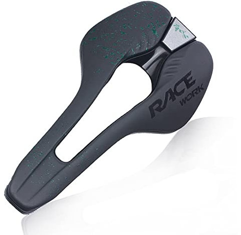 MAYANGYANG Bike Seat Roadbike -Sattel Ultraleicht VTT Rennssitz Fahrrad Fahrrad Sattel for Männer weich bequem MTB Radsportzubehör Bike Saddle(Green)