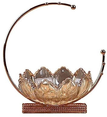 OXOAMP Fruit Bowl Fruit and Vegetable Basket Countertop Fruit Basket Glass Fruit Plate Shape Simple Decoration Fruit Basket Dessert Salad Bowls