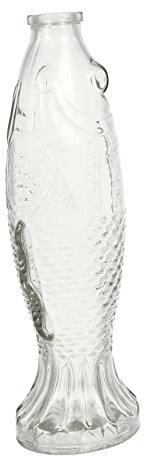 MUSISALY Fischförmige Glasflasche Blumenhalter Dekorative Vase Fischförmiges Mittelstück Sicher Und Leicht Für Schlafzimmer Wohnzimmer Eingangsbereich