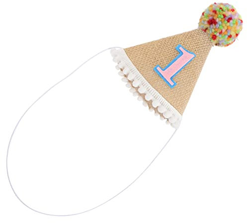 FELTECHELECTR Geburtstag Hut Für Mädchen Boho Geburtstagskrone Handgemachte Partydetails Süßer Kegelhut Für Unvergessliche Und Feierlichkeiten Für Kleinkinder