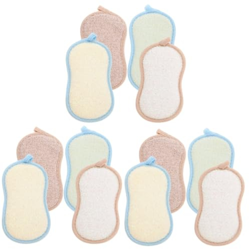 Baluue 18pcs Household Scrub Sponges Multi-Function Cleaning Sponges for Kitchen and Bathroom for Daily Use