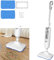 Nettoyeur vapeur manuel 1500 W à 2 vitesses avec 2 chiffons de nettoyage pour tous les sols, bancs, salle de bain et tapis, avec réservoir d'eau de 400 ml et câble de 4,8 m